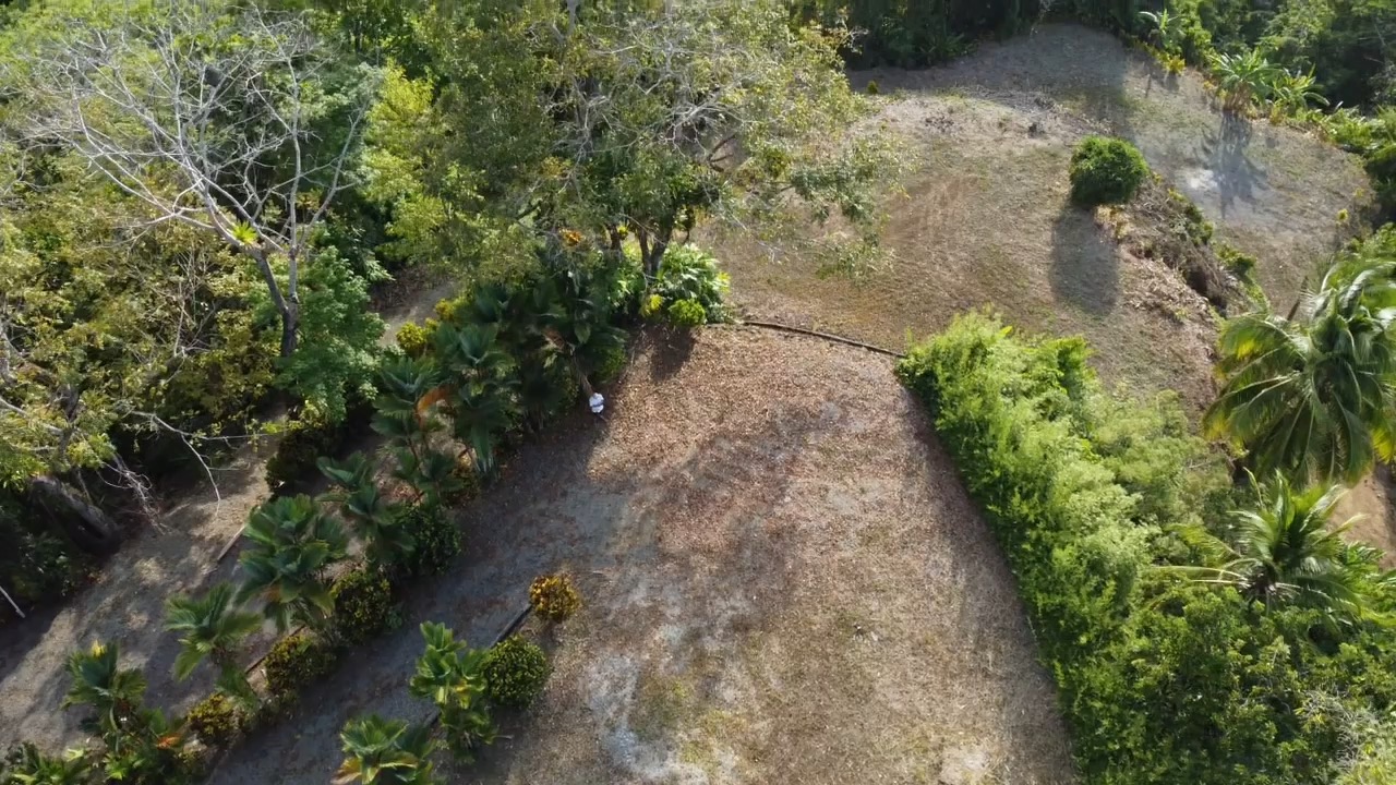 Drone flight along the buildable ridge